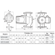 Циркуляційний насос Sprut GPD8-8-400 DN40 з відповідними фланцями
