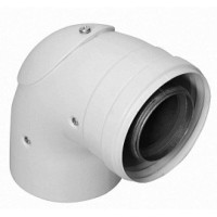 Концентричний відвід Vaillant 87° 60/100 з точкою відбору (турбо)
