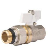 Кран кульовий FADO New зі згоном PN40 25 1" White