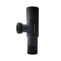 Кран кутовий нерж. AQUASTRONG D8 M1/2 х M3/4 (D815)