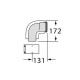 Відвід концентричної труби Vaillant 60/100 РР 87° (конд.)
