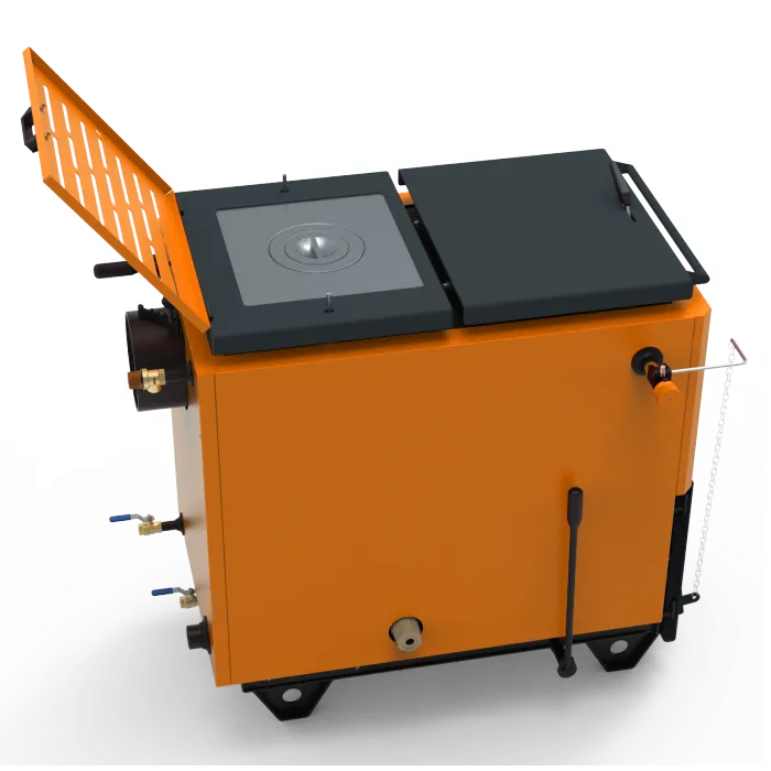 Твердопаливний водогрійний котел шахтного типу Ретра-6M Comfort Orange 21 кВт