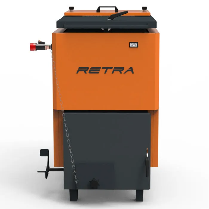 Твердопаливний водогрійний котел шахтного типу Ретра-6M Comfort Orange 21 кВт