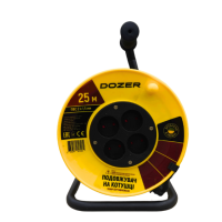 Подовжувач на котушці DOZER б/з ПВС 25м (2*1,5)
