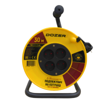 Подовжувач на котушці DOZER б/з ПВС 30м (2*1,5)