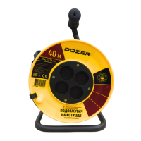 Подовжувач на котушці DOZER б/з ПВС 40м (2*1,5)