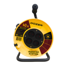 Удлинитель на катушке DOZER б/з ПВС 40м (2*1,5)