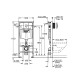 Інсталяція для унітаза Grohe Rapid SL комплект 3 в 1 38721001