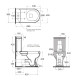 Бачок для унитаза Azzurra Charme CHA400B1MBL