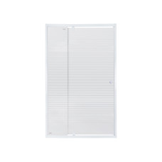 Душові двері в нішу Qtap Pisces WHI2011-12.CP5 110-120x185 см, скло Pattern 5 мм