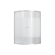 Душова кабіна Lidz Wieza SC80x80.SAT.MID.L, скло Linie 4 мм без піддона