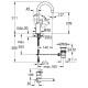 Змішувач для раковини Grohe BauLoop L-Size 23763000