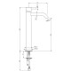 Змішувач для раковини Bianchi Steel LVBSTE2013CMINX