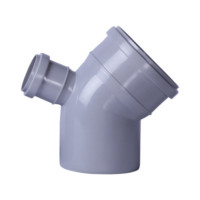 Колено канализационное с отводом TA Sewage 50х110х110,45°