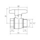 Кран кульовий Rastelli Nova Plus 1/2