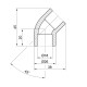 Кутик PPR Alfa Plast 20, 45°