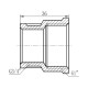 Муфта редукционная SD Forte 1"х3/4" ВВ SF3572520