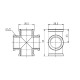 Крестовина SD Forte 1/2" ВВ SF35415