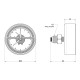Термоманометр Icma 1/2" 0-10 бар, заднее подключение №259