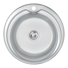 Кухонная мойка Lidz 510-D 0,6мм Satin (LIDZ510D06SAT)