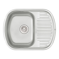 Кухонна мийка Qtap 6349 0,8 мм Satin (QT6349SAT08)