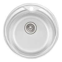 Кухонна мийка Qtap D510 0,8 мм Satin (QTD510SAT08)