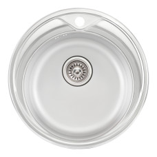 Кухонная мойка Qtap D510 0,8мм Satin (QTD510SAT08)