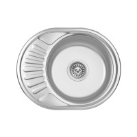 Кухонна мийка Lidz 5745 0,6 мм Decor (LIDZ574506DEC)