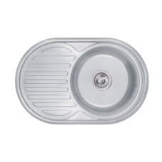 Кухонная мойка Lidz 7750 0,6 мм Decor (LIDZ775006DEC)