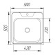 Кухонна мийка UA 5050 Polish (UA5050POL04)