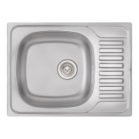Кухонна мийка Qtap 6550 0,8 мм Satin (QT6550SAT08)