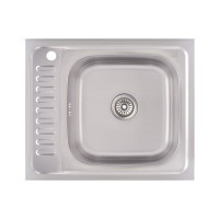 Кухонна мийка Lidz 6050-R 0,6 мм Decor (LIDZ6050R06DEC)