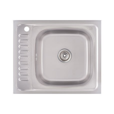 Кухонная мойка Lidz 6050-R 0,6 мм Decor (LIDZ6050R06DEC)