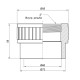 Муфта PPR Alfa Plast 63х2"ВР