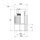 Муфта PPR Alfa Plast з накидною гайкою 25х1/2