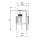 Муфта PPR Alfa Plast з накидною гайкою 25х3/4