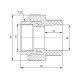 Муфта PPR Blue Ocean 50х1" 1/2 ВР