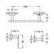 Набор аксессуаров Grohe Essentials Cube 40777001