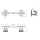 Монтажная планка Alfa Plast 20х1/2" ВР