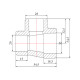 Трійник PPR Blue Ocean 32х20х20