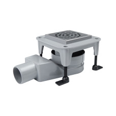 Трап Qtap Virgo CRM6011304 точечный с комбинированным закрыванием и нержавеющей решеткой