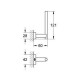 Тримач для запасного туалетного паперу Grohe Essentials Cube 40623001