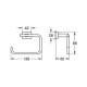 Тримач для туалетного паперу Grohe Essentials Cube 40507001
