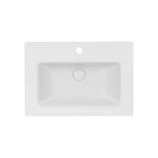 Раковина Qtap Stork 610х420х170 White з донним клапаном QT1511L738W