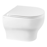 Унитаз подвесной Qtap Aries безобедочный с сиденьем Soft-close QT0333063ERW