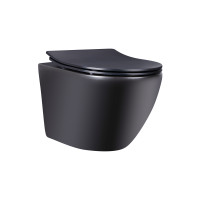 Унитаз подвесной Qtap Robin New безобедочный с сиденьем Soft-close QT1333046ENRMB