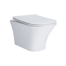 Унитаз подвесной Qtap Presto безобедочный с сиденьем Soft-close QT24332615EW