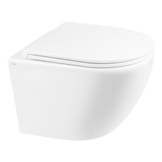 Унитаз подвесной Qtap Robin безобедочный с сиденьем Soft-close QT1333046ERW