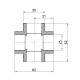 Хрестовина PPR Alfa Plast 25