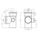 Крестовина канализационная TA Sewage 110х110х110х50, 90° (правая)